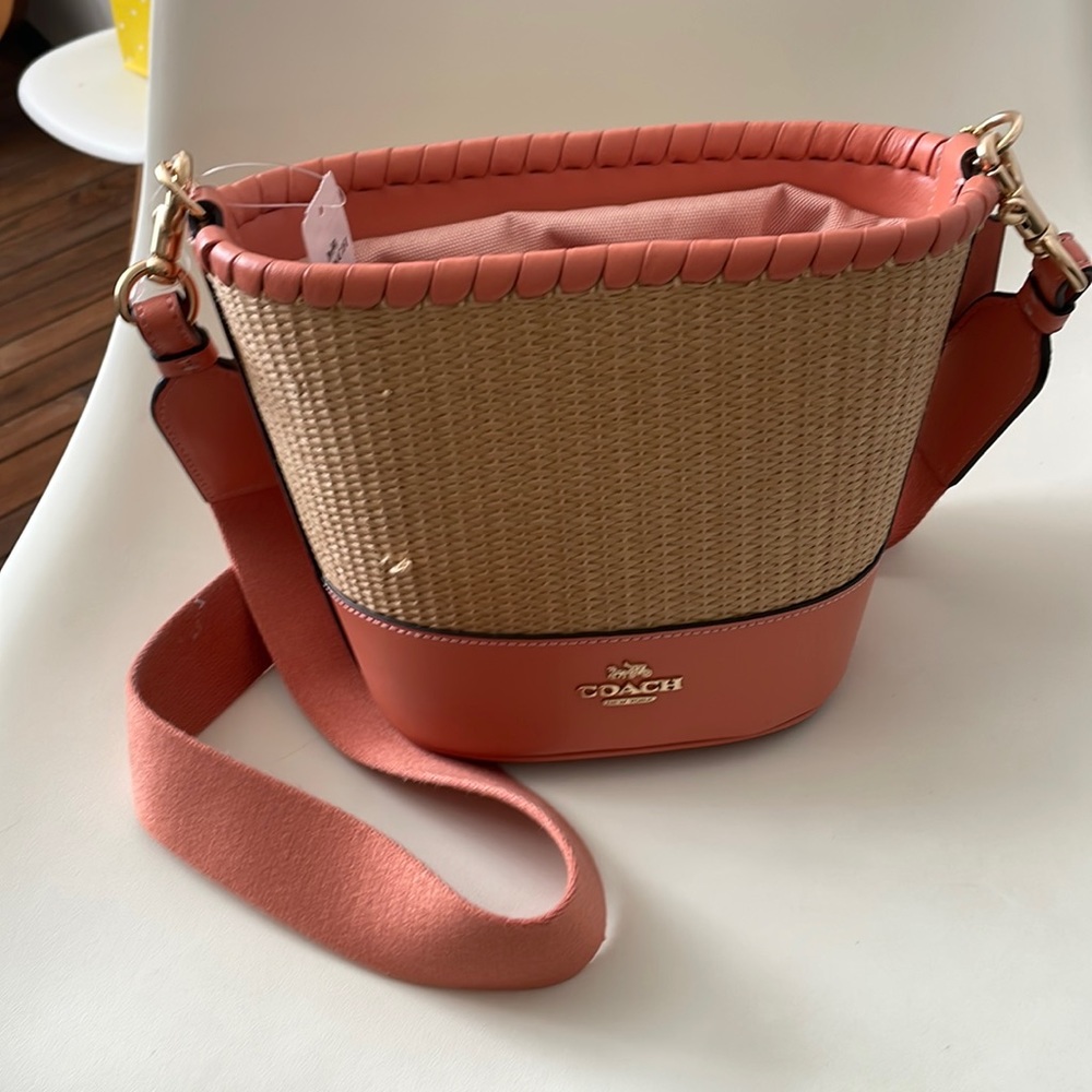Pink Coach Bucket Purse